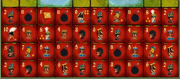 Shoreline Bluff setup for Stratego