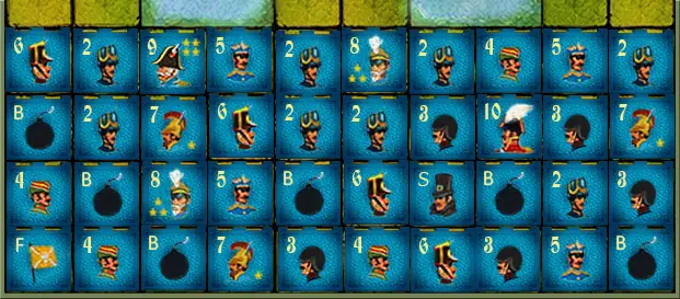 Corner Fortress setup for Stratego