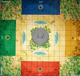 Four players board of Stratego Four players board of Stratego